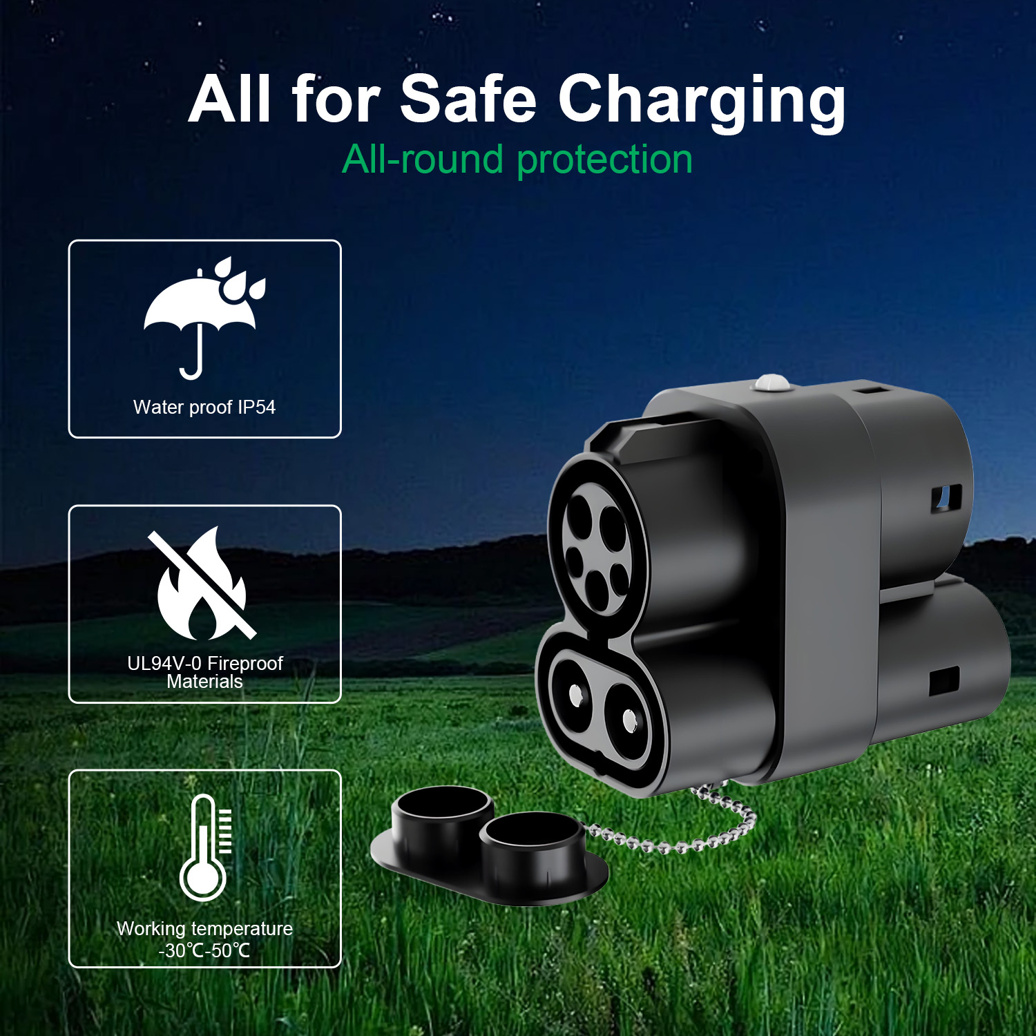 อะแดปเตอร์ชาร์จ CCS1 เป็น CCS2 - Ccs2 To Ccs1 Fast Charge Adapter 250Kw บทวิจารณ์และราคา