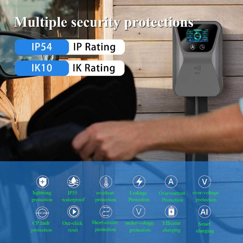 เครื่องชาร์จรถยนต์ไฟฟ้า สมาร์ท - 22Kw Wallbox Type 2 Ocpp Rfid บทวิจารณ์และราคา