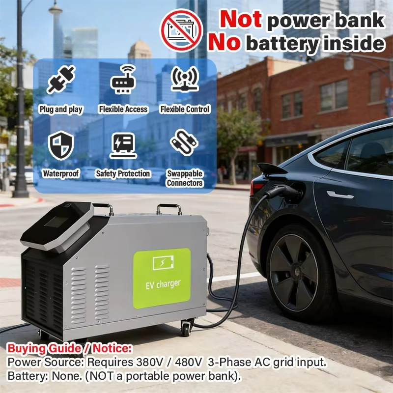 อินพุตไฟฟ้ากระแสสลับ 480V 3 เฟ - Portable Dc Fast Charger 20Kw Ccs2 บทวิจารณ์และราคา